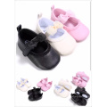 2017 mini infant shoes cute baby wear summer pink black light yellow bow child shoe
